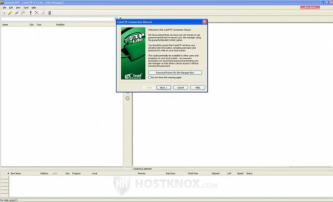 CuteFTP Connection Wizard