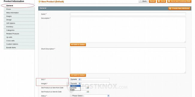 Bundle Product Settings-SKU and Weight