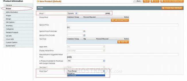 Bundle Product Settings-Price and Price View