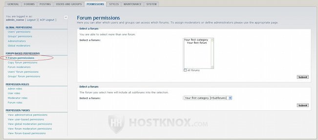 Forum Permissions